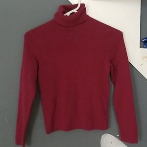 Express burgandy turtleneck